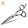 NYB-55F 5.5 inch 9CR steel Black barber shears black hair cutting scissors black titanium hair dressing shears black hair shears