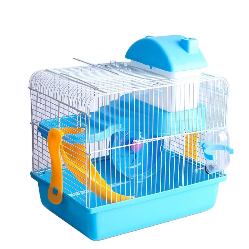 

Factory outlet high quality luxury hamster cage custom prefab pet houses plastic small animal cage, Orange/pink/light blue/green/chocolate