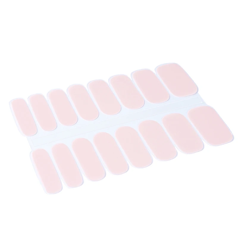 

Huizi gel nail wraps wholesale semi-cured gel strips solid color design Gel nail with the UV