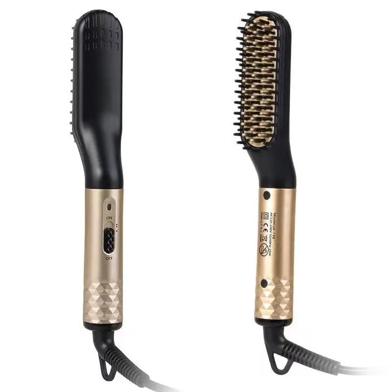 

Professional Hair Comb Brush Beard Straightener Multifunctional Hair Straightening Comb Hair Curler Fast Heating Styling Tools