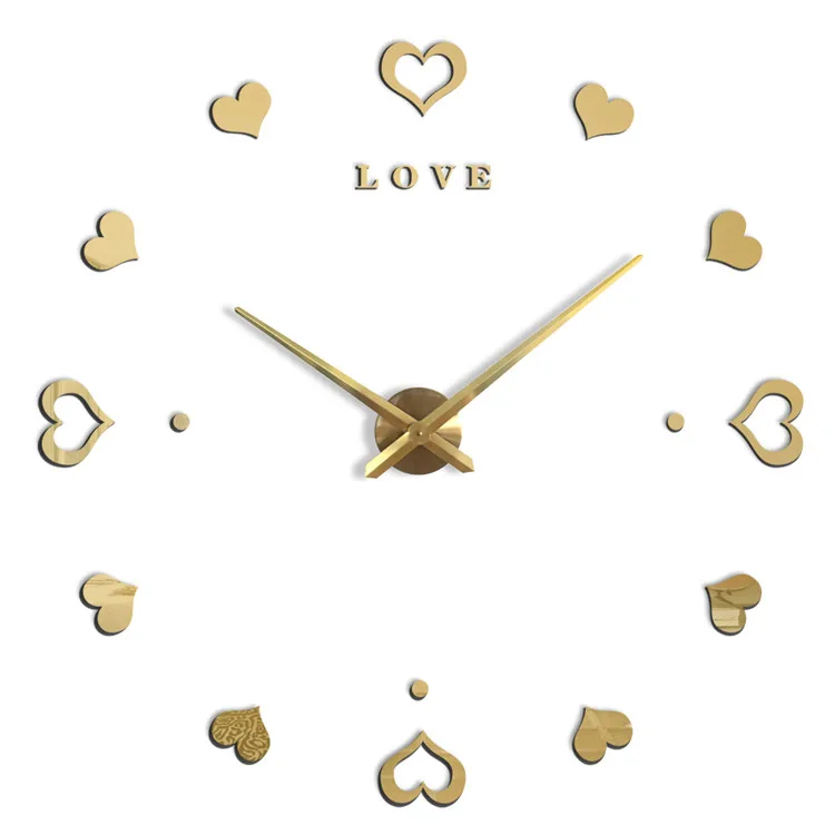 

Creative Wall Clock Acrylic DIY Sticker Clocks Home Decoration Diy Large Wall Watch