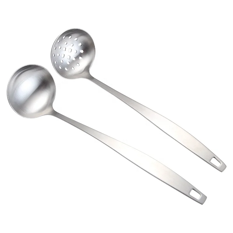 

promotion gift quality hot pot slotted spoon stainless steel utensils set for cooking kitchen