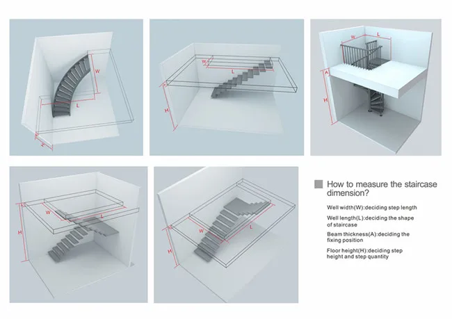 Interior residential steel beam straight stairs modern iron stairs of the house price