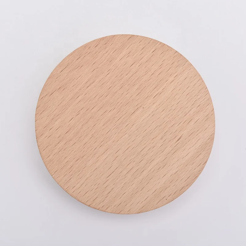 Custom wooden lids for candle container wholesale