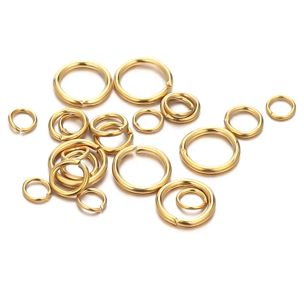 

Wholesale Vacuum Plated Gold Color Closed Ring DIY Bracelet Necklace Jewelry Accessories Making Supplies