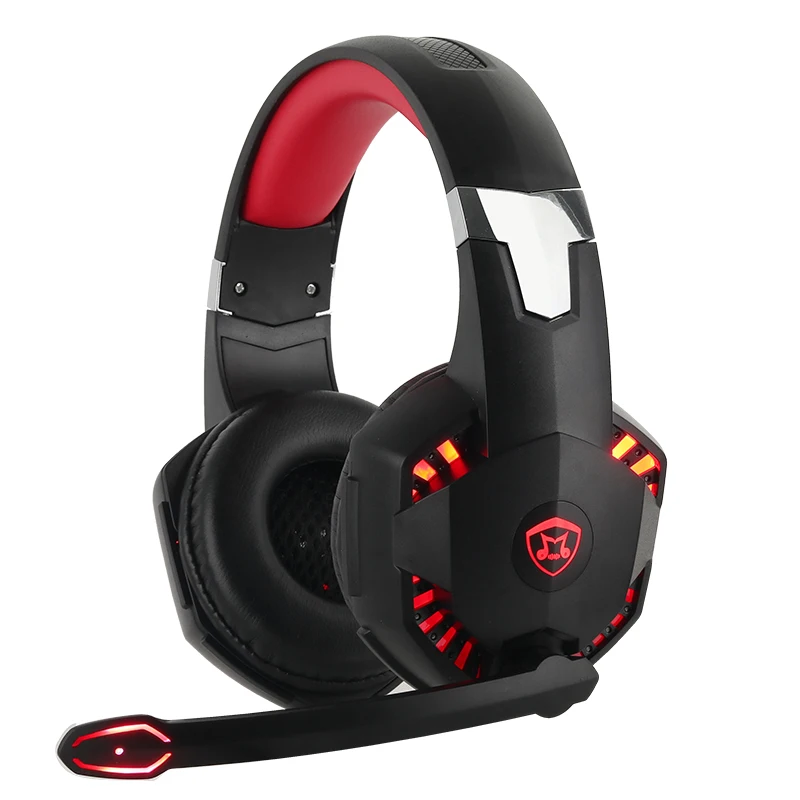 

Somostel Hot Selling Stereo PC Casque Gaming Headset Headphone K5 with Mic LED Light Auriculares Gamer for PS4, Black