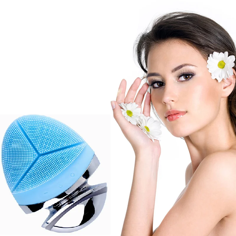 

face Cleansing instrument sonic silicone facial cleansing brush electric massager private label 2020 facebrush electric