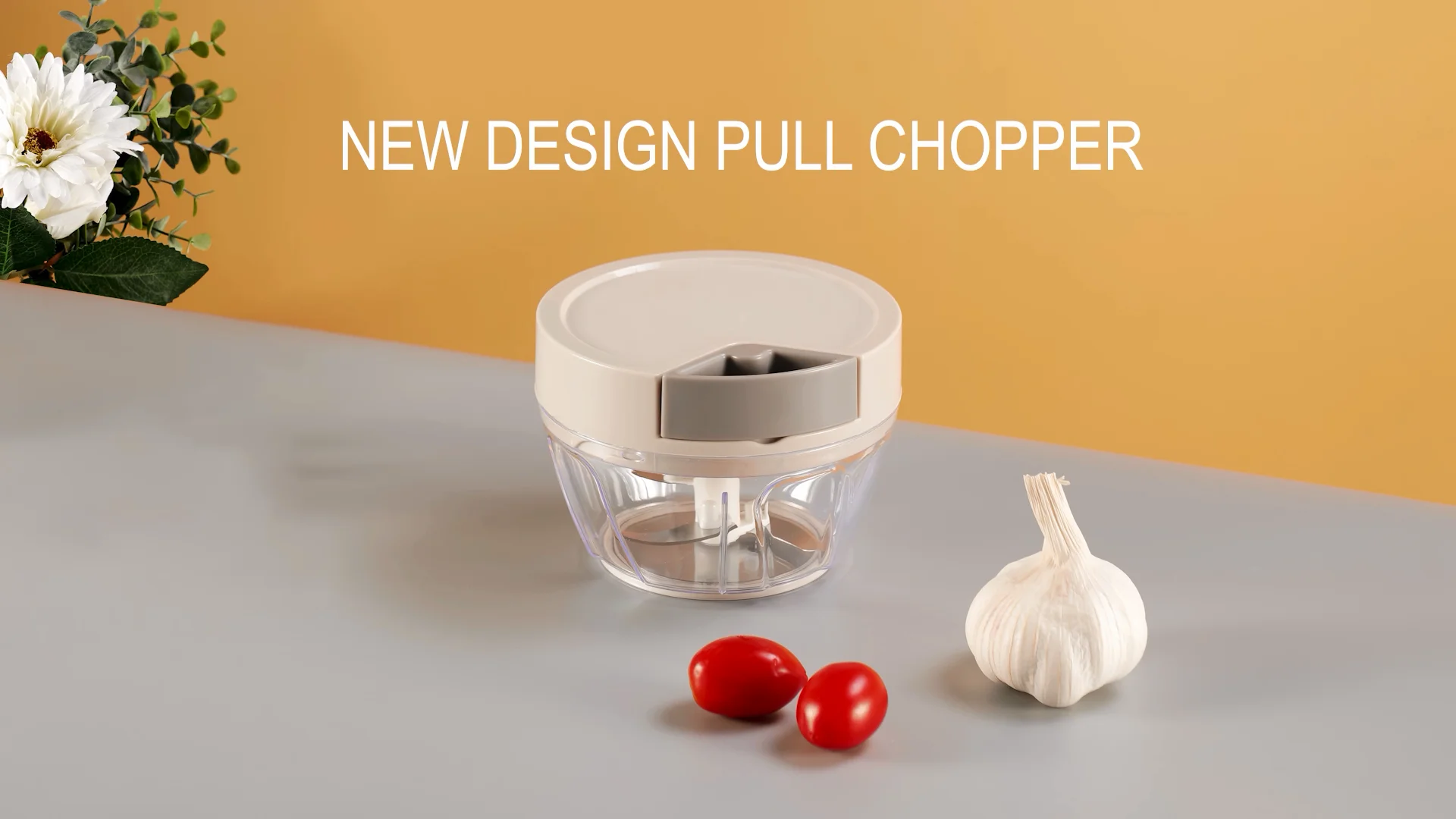 Easy Hand Magic Chopper Held 400ml Professional 3 Blade Omnipotent Vegetable Garlic Mini Food