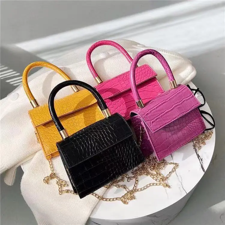 

2021 Little Girls crocodile tote mini bag women cute sling purses women hand bags cheaper Ladies small Shoulder Bags, As the picture shown