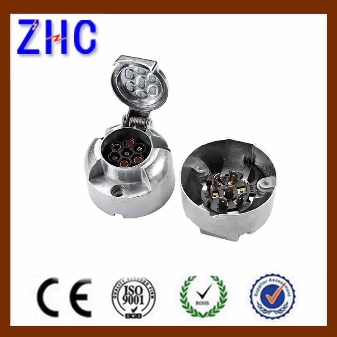
European Type Aluminum12V 7 Pin commercial car Trailer Plug 