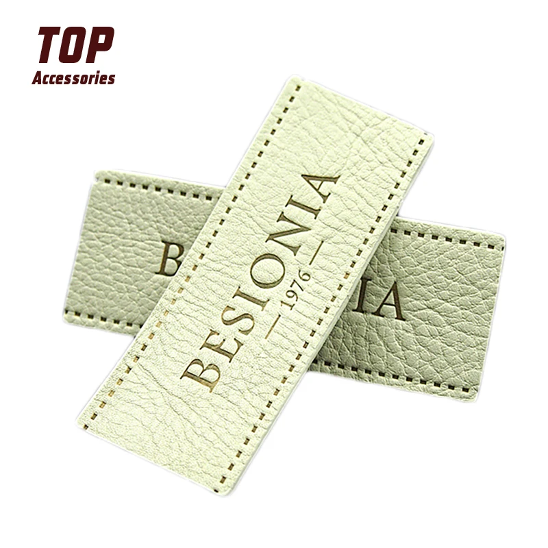 

Most Popular Custom Genuine Leather Label White Patches for Handbag