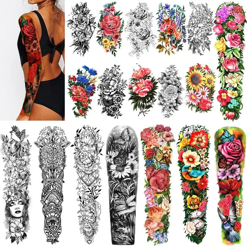 

2021 Popular Non-toxic Ink Sleeve Removal Vagina Gun Temporary Tattoo Sticker, 4c printing,gold,silver,metallic