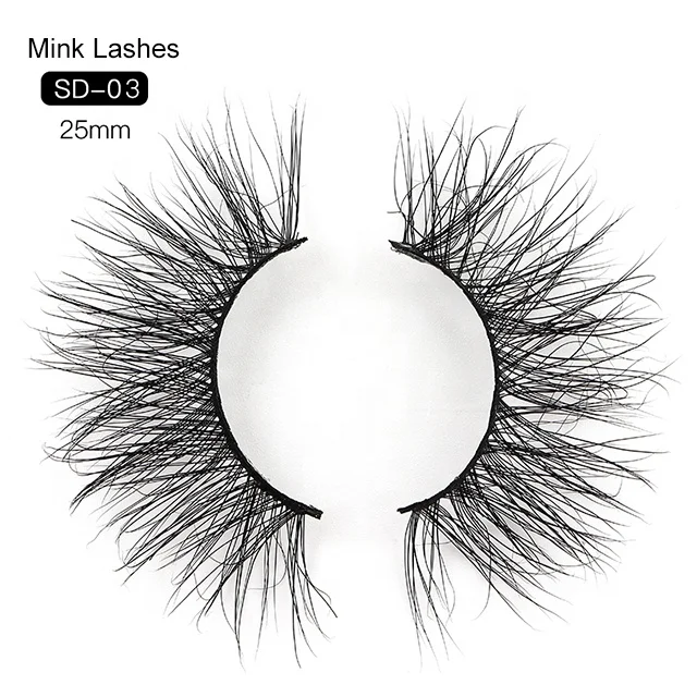 

Private label makeup cruelty free 3d strip mink eyelashes, Nature black