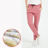 

2019 hot models selling slim pants style warm and comfortable female models plus velvet pants price redemption