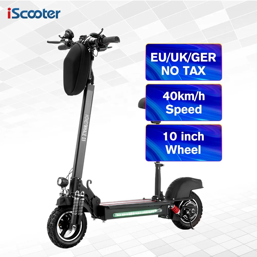 

iScooter UK Stock tax free 600W 45km/h fat tire Off-road powerful Folding Electric Scooter Adult