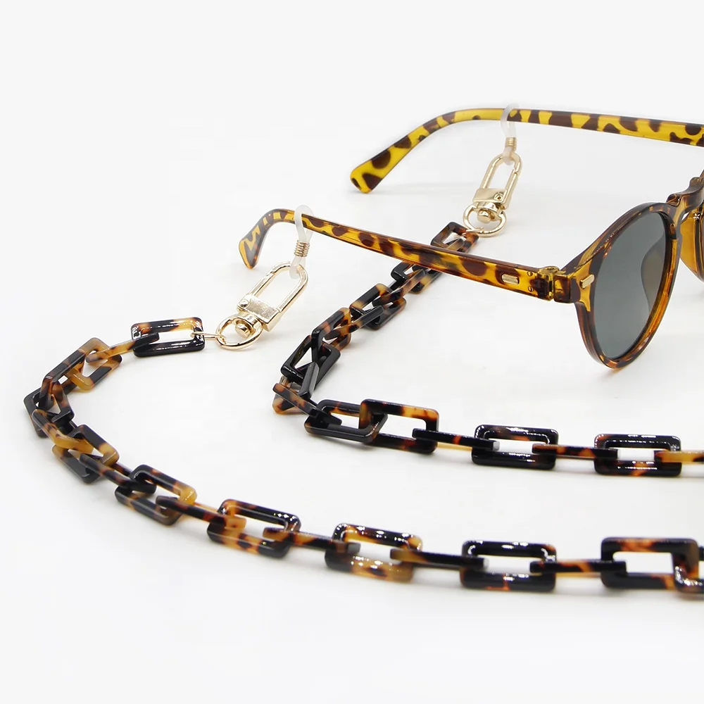 

High-end Fashion design eco-friendly acetate eye glasses holder eyeglasses cord sunglasses chain