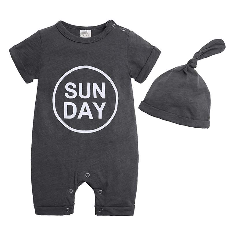 

Wholesale From China Custom Print Organic Cotton Baby Boy Romper Clothing, Black cotton fabric for baby clothing