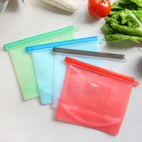 

BAP Free Plastic Container Freezer Gallon Size Zip Snack Lunch Bag Reusable Silicone Food Sandwich Storage Bags
