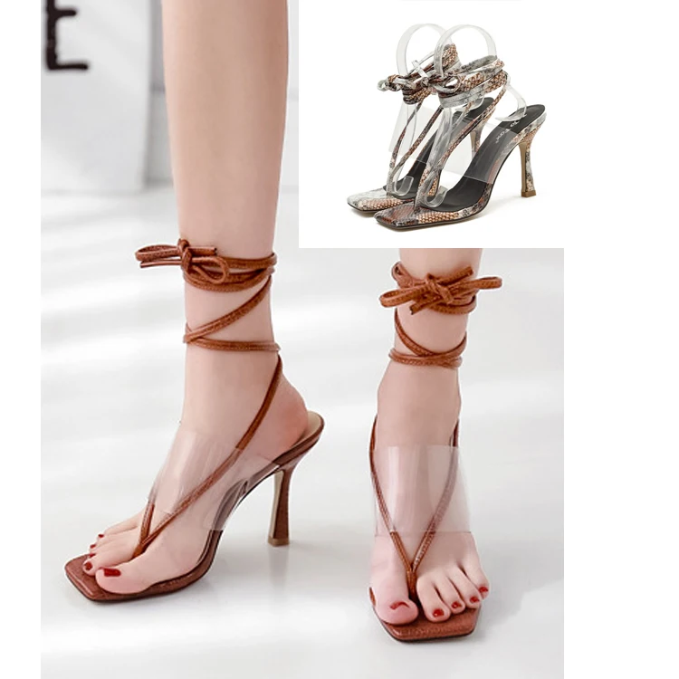 

Free Shipping Women Elegant Bandage Pumps Sexy High Heel Court Shoes Transparent mixed banquet stiletto heels, Requirement