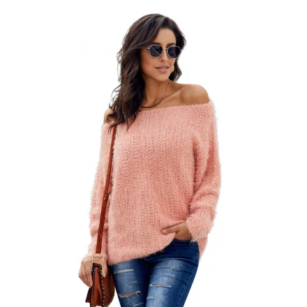 

Wholesale Off Shoulder Popcorn Knit Sweater Crop Top Womens Sweater Sets, As shown