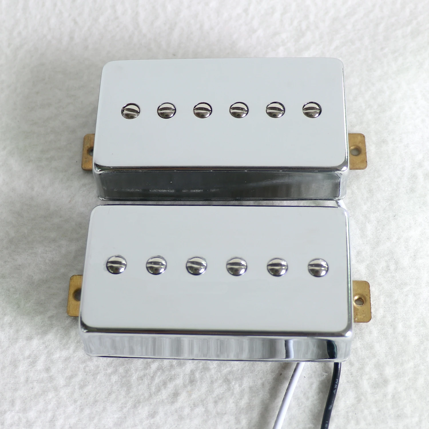 

OEM Great quality one set chrome covered Lp style Alnico V magnet single coil humbucker pickups