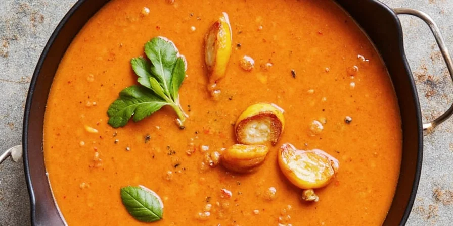 Thai Tom Yum Soup close-up