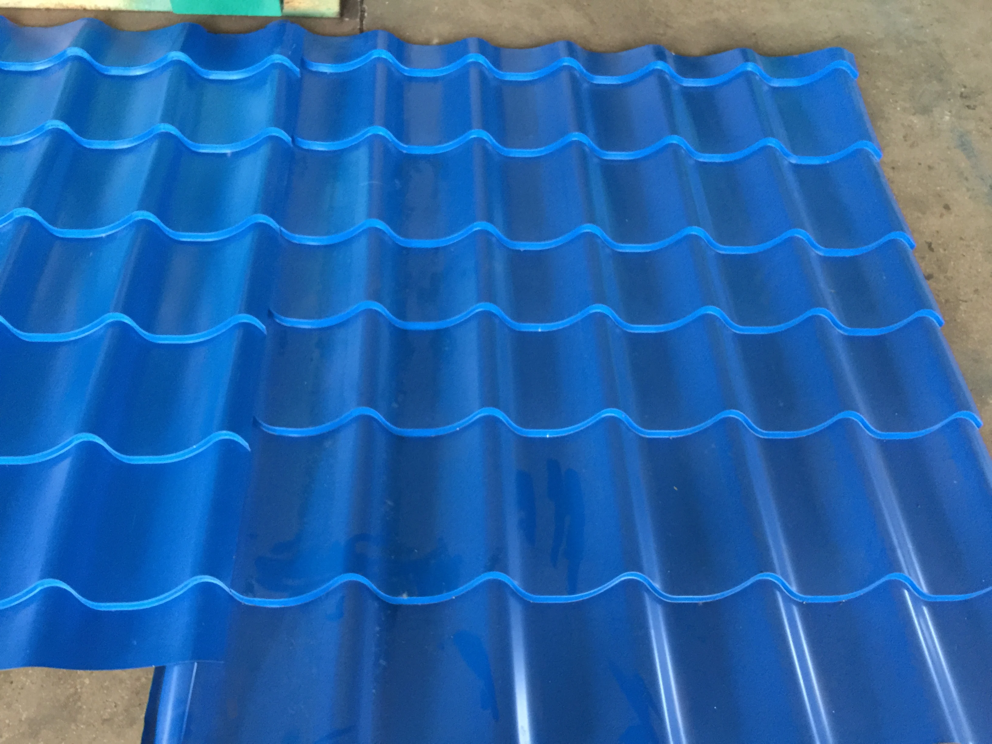 metal colored roof panel glazed tile making machine