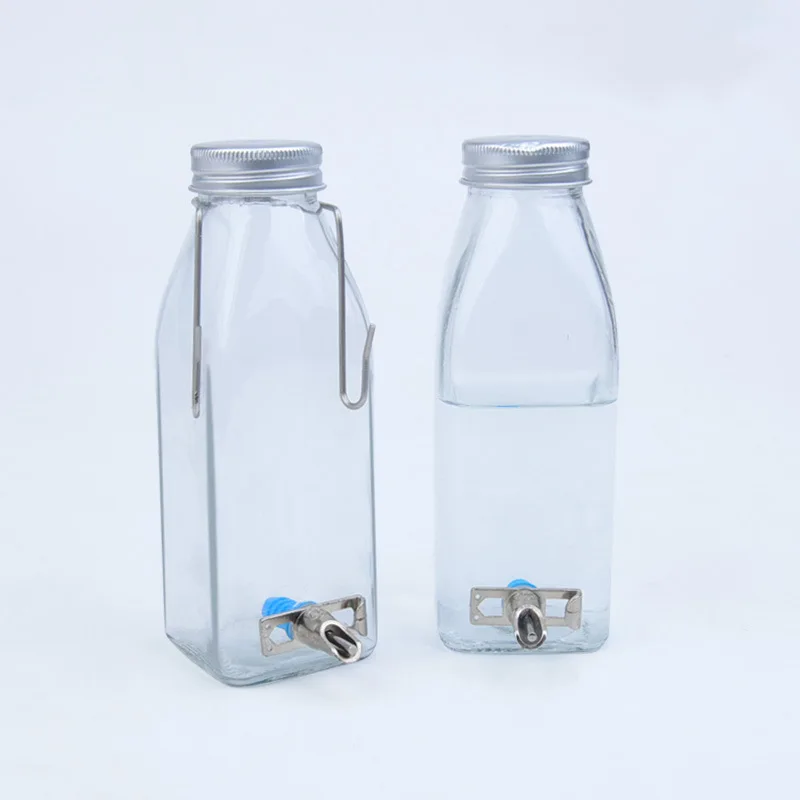 

350ml Totoro Hamster Water Bottle Pet Water Bottle Rabbit Saquirrel Hanging Bottle Glass Drinker Fountain, As picture