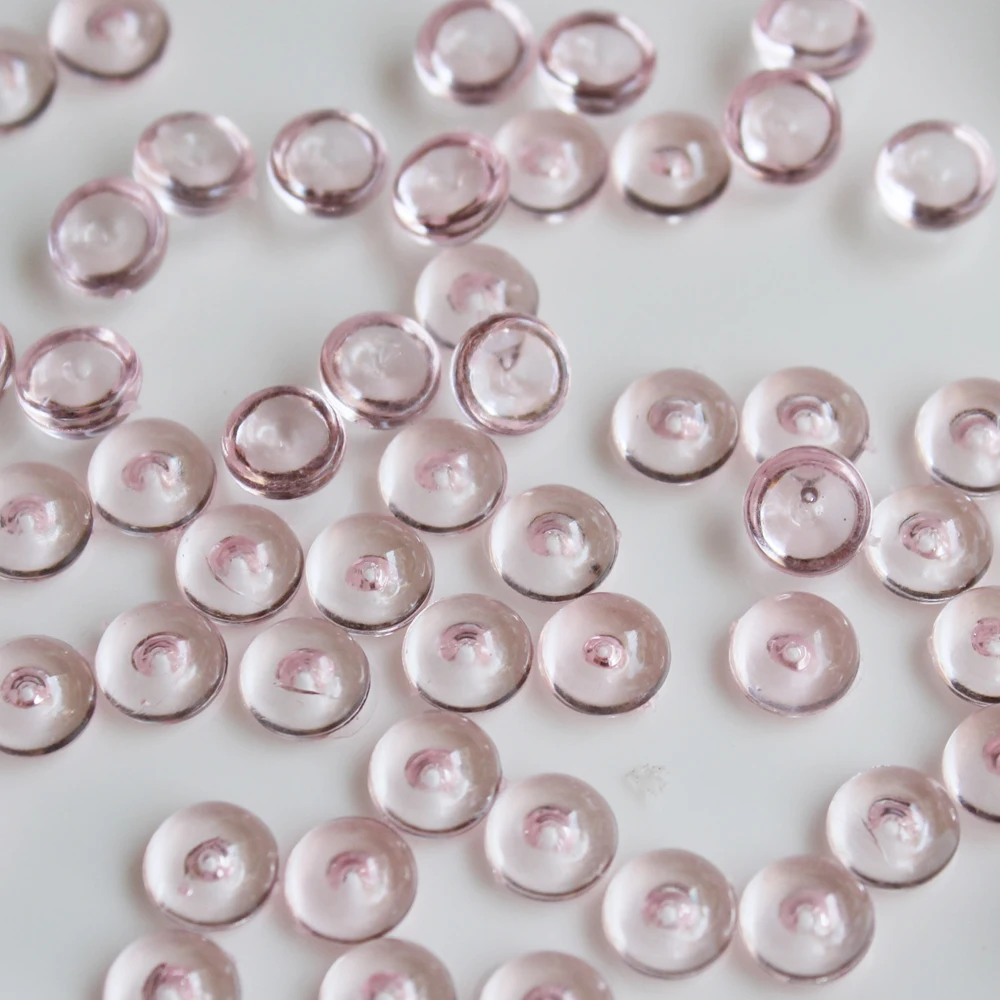 7mm Clear Fishbowl Beads Acrylic Half Flat Round Beads DIY Slime Toy Creative500g Vase Filler Wedding Decoration Party Supply