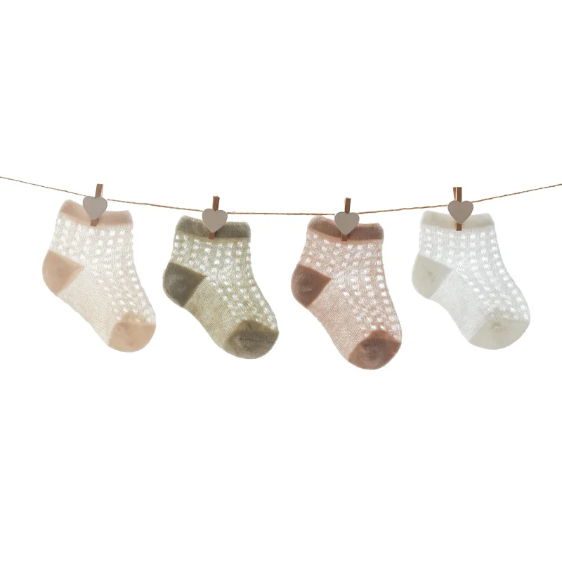 

Baby socks summer new ultra-thin mesh breathable socks newborn baby stockings