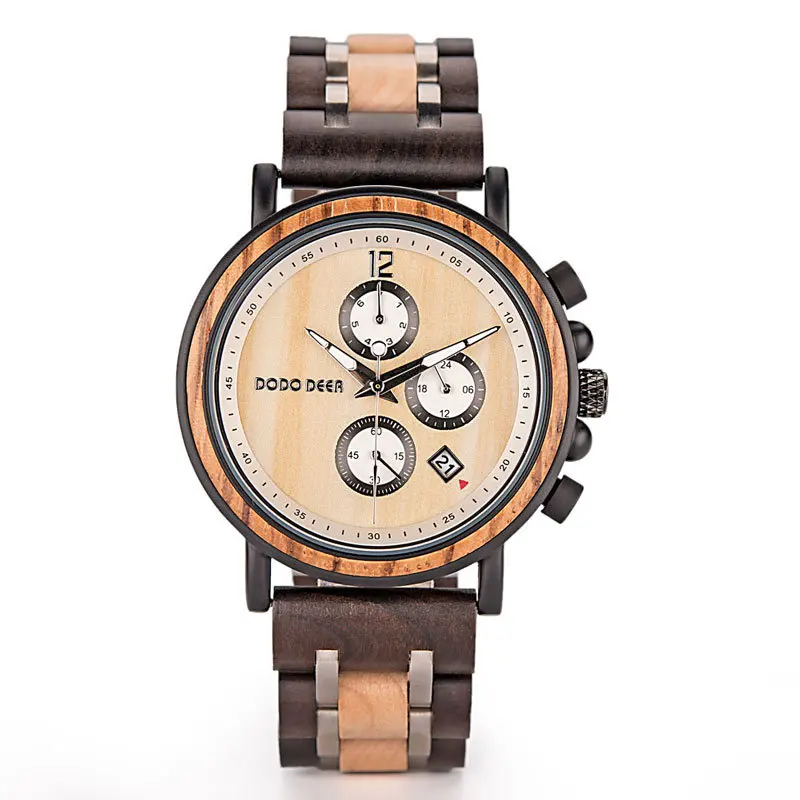 

2020 DODO DEER luxury brand china wholesale oem watches men maple wooden timepieces