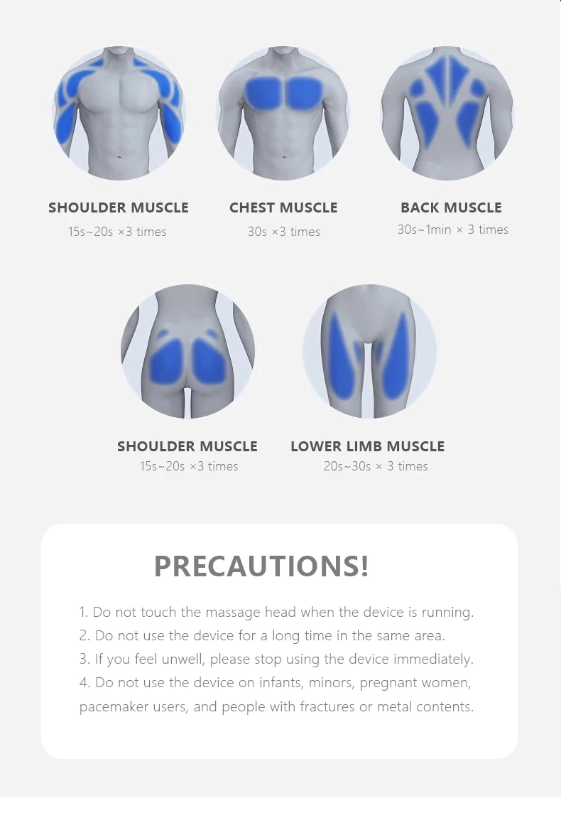 Booster Pro 3 Massage Gun Deep Tissue Muscle Massage Gun Cordless Therapy Vibration Body Relaxation Massager