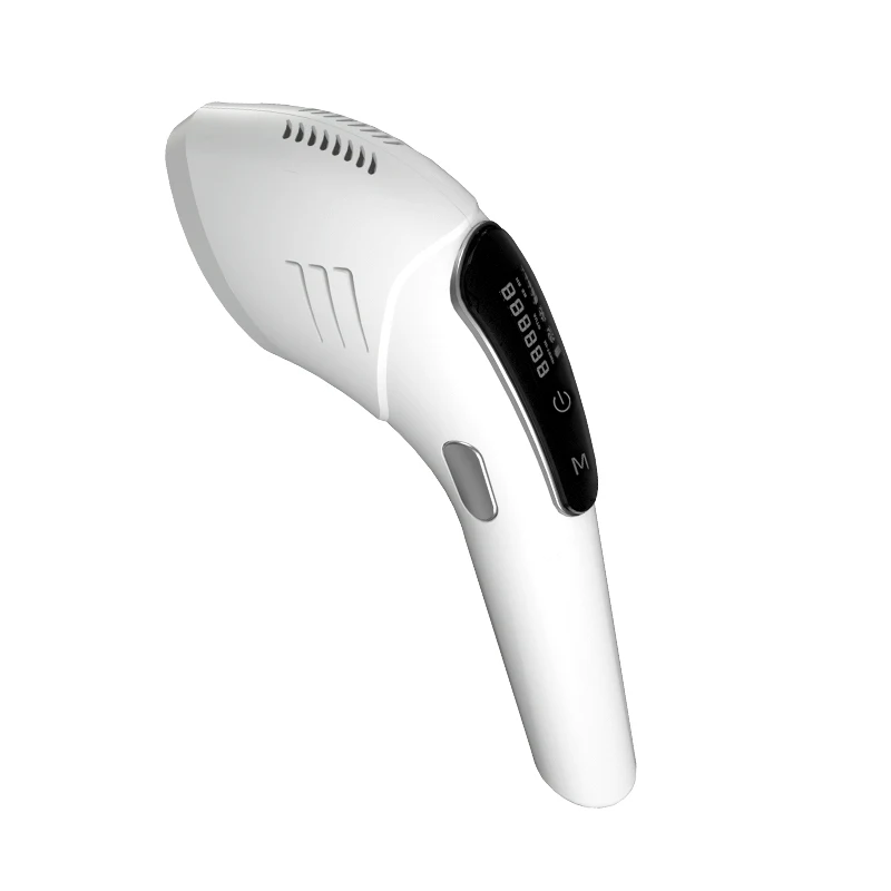 

Drop Shipping Permanent depilation apparatus 999000 Flashes Laser Hair Removal Women Bady Mini Epilator Ipl Hair Remover, White, dark green