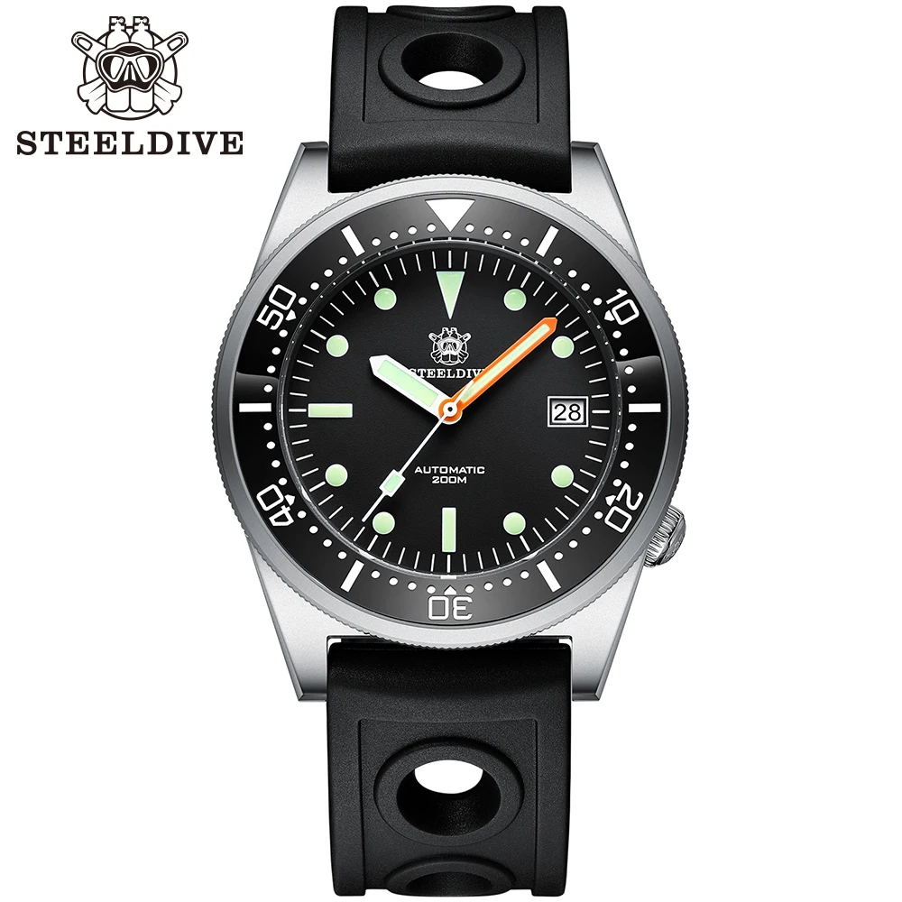 

SD1979 Steeldive 20ATM Dive Watch Luminous Classic Sapphire Glass Luxury Curve Wrist Watch For Men