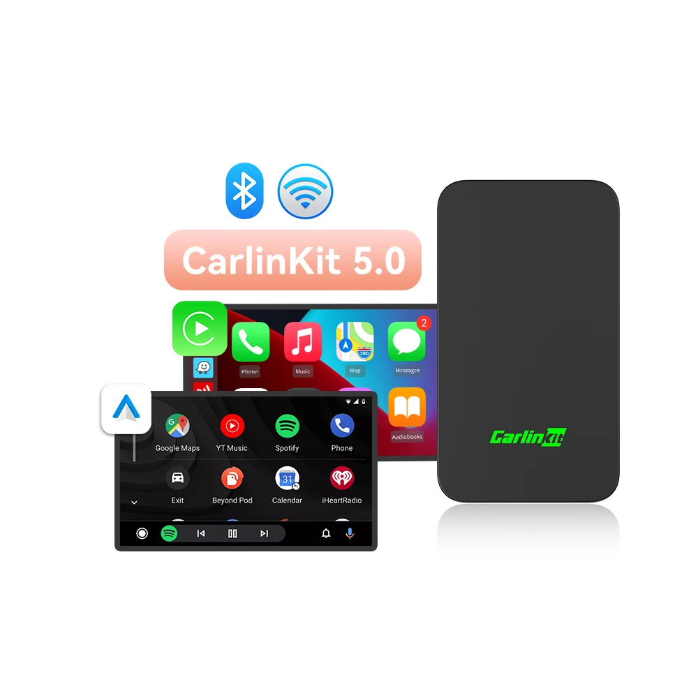 

New Arrival Carlinkit 5.0 Wireless Android Auto streaming box 2 in 1 Adapter smart ai box universal carplay carlink 50