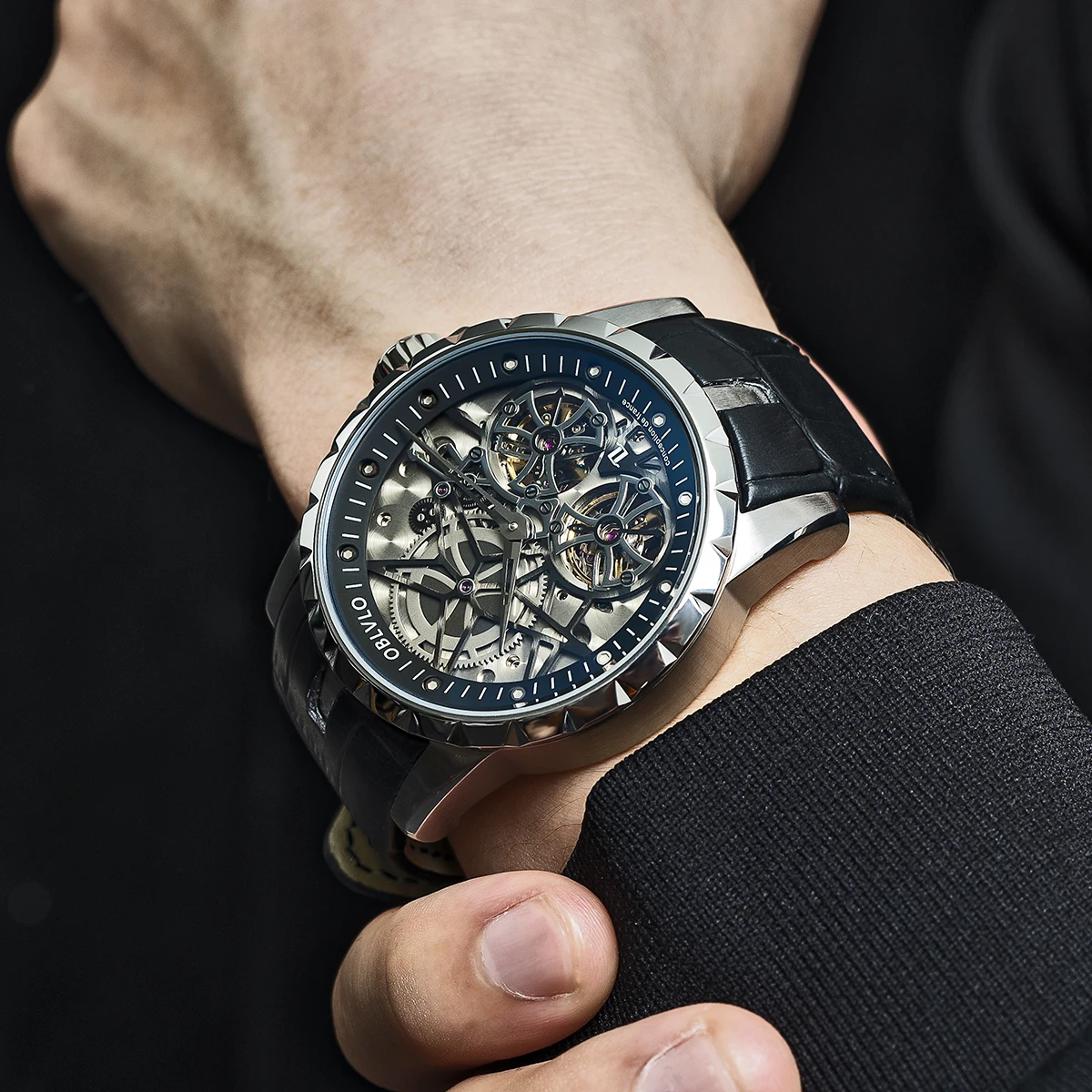 OBLVLO Men's Military Watches