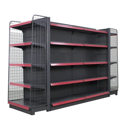 

Factory Direct Supply Used Gondola Shelving Supermarket Shelves