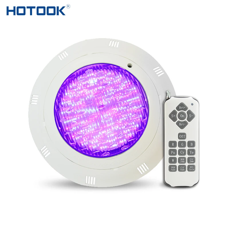 Hot Sell Remote Control 12V 18W 24W 35W Lamparas Para Alberca Nicheless Multi Color IP68 RGB Salt Water LED Swimming Pool Light