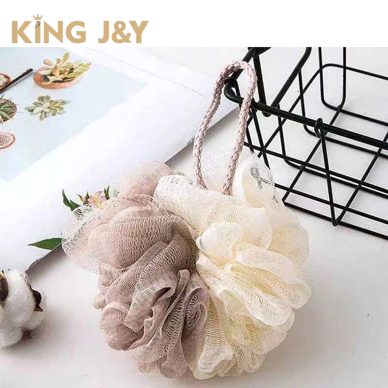 Pink Bath Sponge Loofah,Mesh Body Exfoliate,With Logo Buy Mesh Body