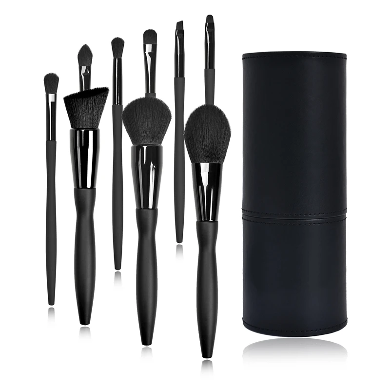 

Low Moq Private label Free Samples 9 Pcs Professional Vegan Black Makeup Brush Set, Black,green,pink makeup brush set