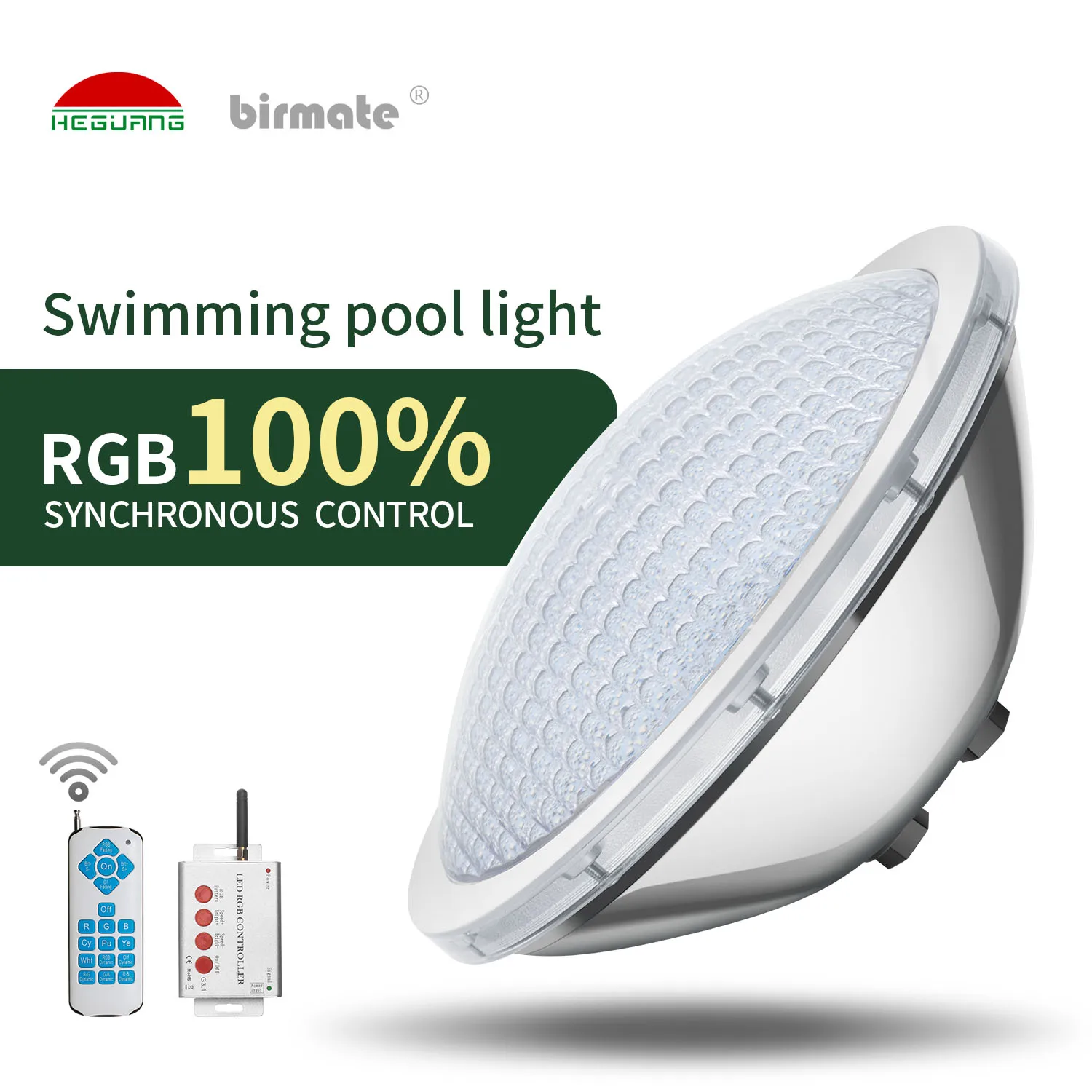 12V PAR56 Surface pool light Mounted Color Changing RGB IP68 Swimming Pool Lights Supplier 16W,100% Synchronous Control