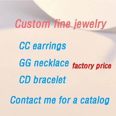 

High quality wholesale gold cc cuff famous charm bangle channel imitation luxury brand gg designer jewelry cd earrings