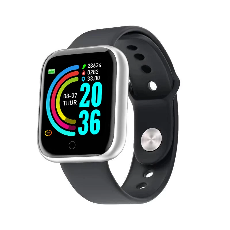 

Amazon Hot sale smart watch Heart Rate Monitor IP67 Waterproof Sport USB charge reloj inteligente Y68 Smartwatch D20