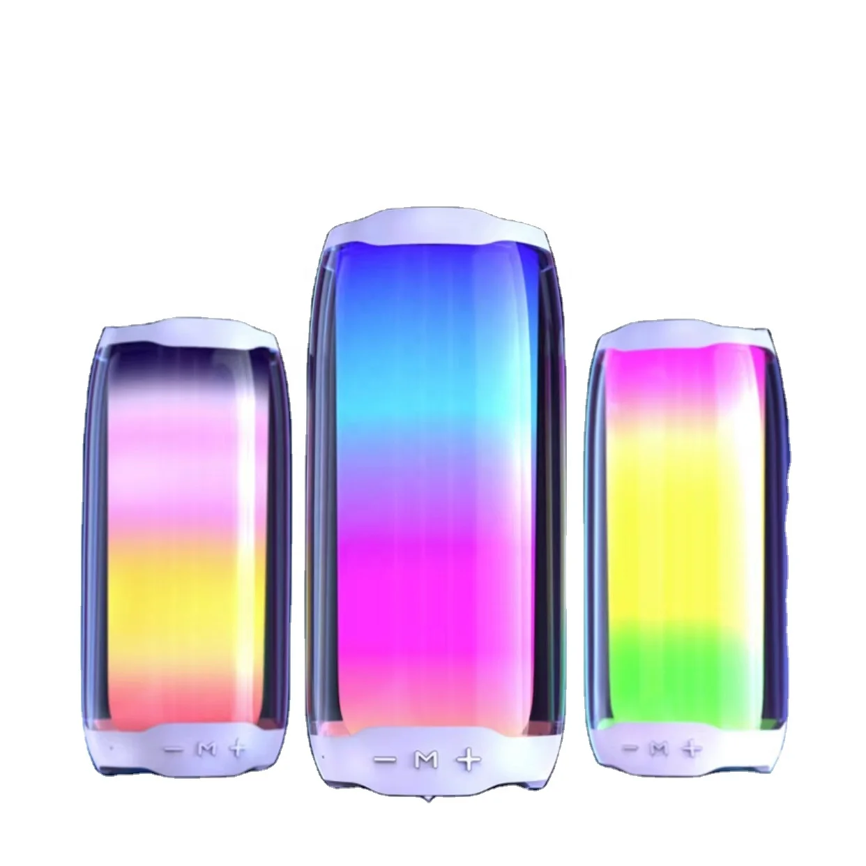 

Outdoor subwoofer Pluse4 Colorful Portable Active super Bass sound Speakers Column Wireless BT Speaker with color LED RGB light