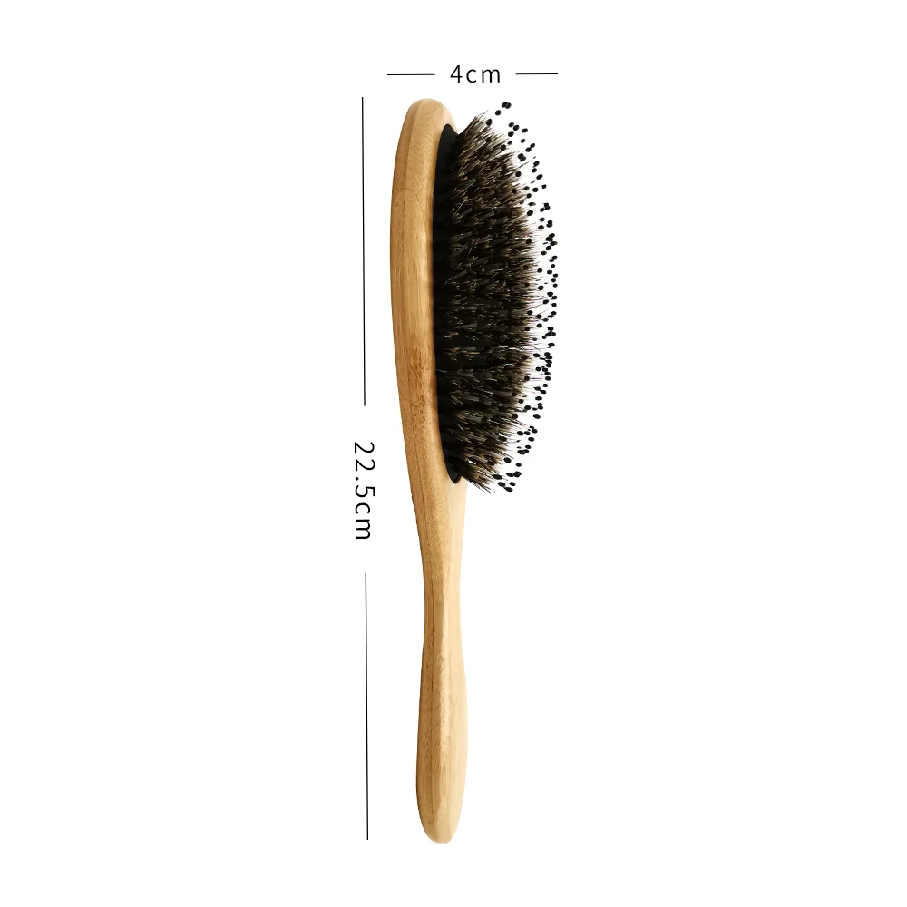 

hair massage wooden eco friendly barber kit manufacture bristle weave detangle brush for hair extensions