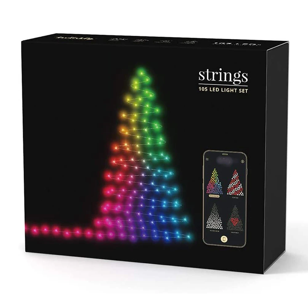2020 wholesale personalized copper led twinkly smart christmas tree lights for phone app