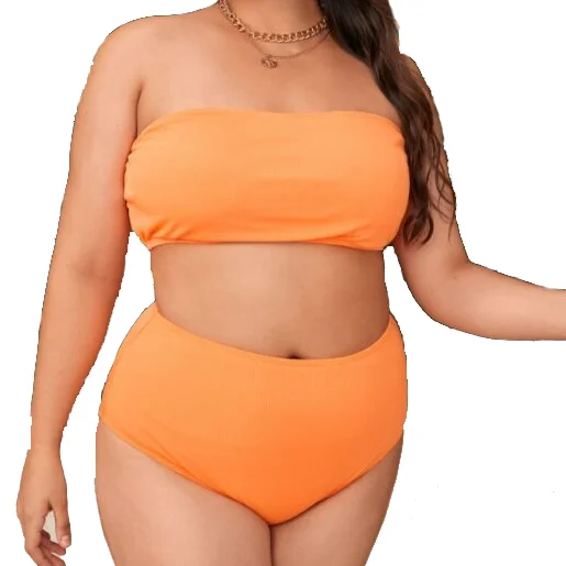 

Hot Selling Puls Bikini Big Swimsuits Thong Swimsuit Plus Size Swim Suit High Waist, Accept customized