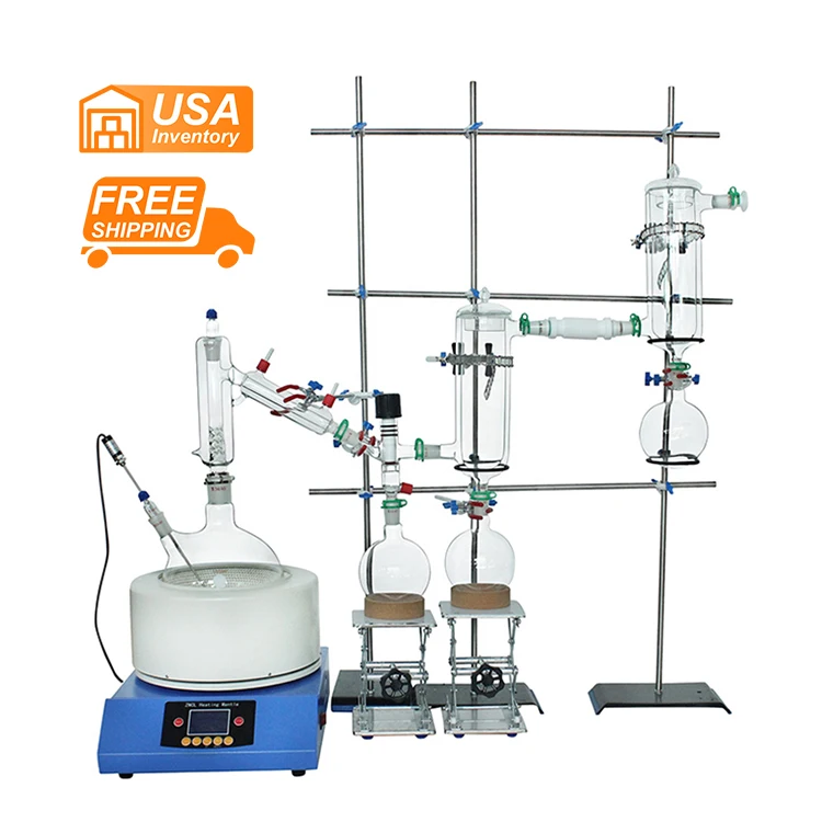 

FREE SHIPPING! USA Inventory WEST TUNE WTSP-05D 5l Short Path Molecular Distillation Set