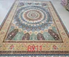 2019 hot sale NEW DESIGN handmade silk on wool carpet from yamei carpet factory
