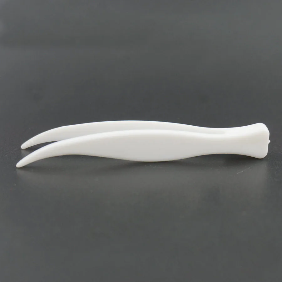 

cheap Plastic tweezers flat tips tweezers, Clear